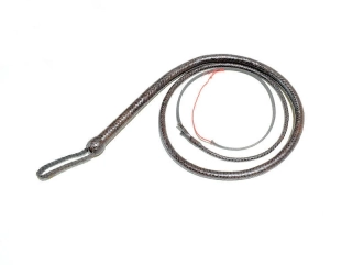 16PHJ270_1 Polohadí bič z jelení kůže v délce 2,7 m